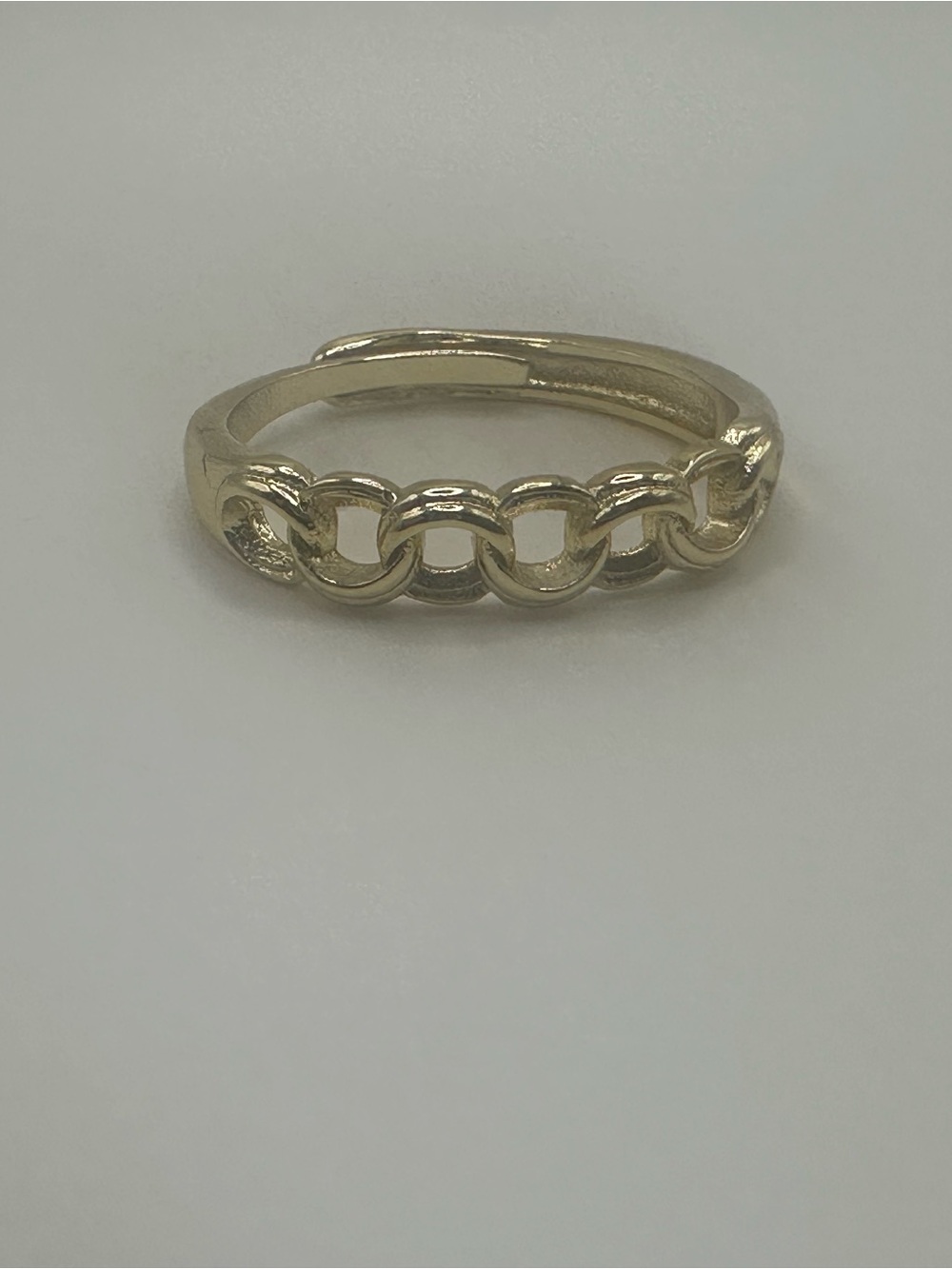 Gold Filled Chain-Link Women's Ring